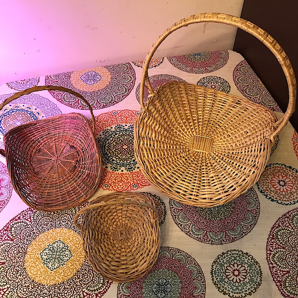 3pc Vintage Gathering Harvest Baskets